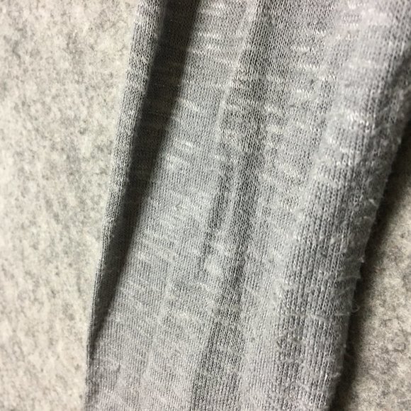 Urban Outfitters Silence Noise Cardigan L Slub Gray Lace Inset Open Front Career - Picture 9 of 14